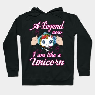 Cute Unicorn Funny Saying Pretty Rainbow Colors Fairytale Hoodie